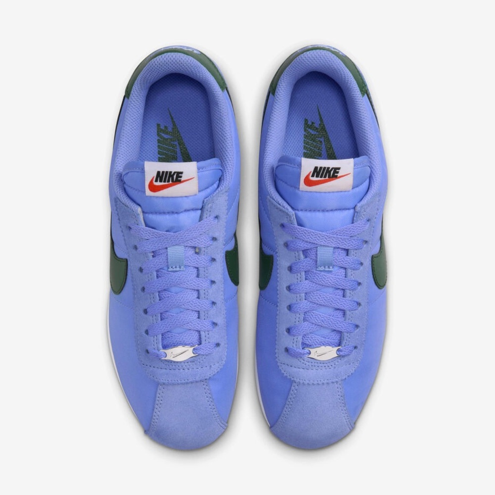 Nike Cortez Textile-Blue Royal and Green Suede Sneakers sz 11 NWOT